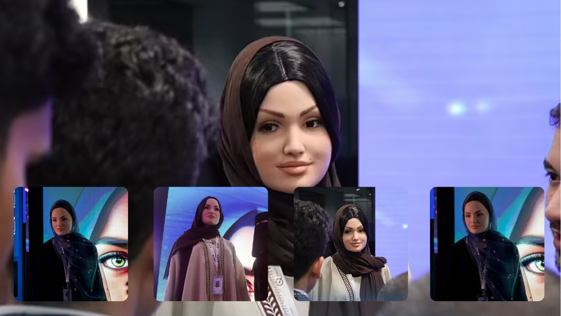 Dubai 2024 -Sara robot Saudi Arabia , saudi arabia's frist humanoid robot